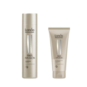SET_2 produse – Tratament reconstructiv cu keratina Londa Professional Fiber Infusion: sampon 250ml si masca 200ml